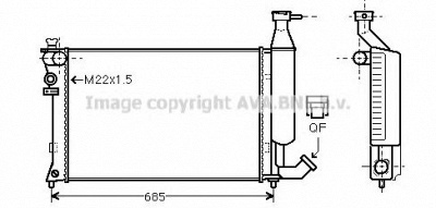 AVA QUALITY COOLING cna2140 -  Радиатор, охлаждение двигателя